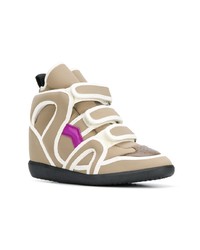 Sneakers con zeppa marrone chiaro di Isabel Marant