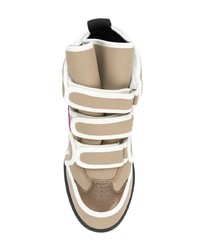 Sneakers con zeppa marrone chiaro di Isabel Marant