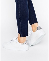 Sneakers di jeans bianche