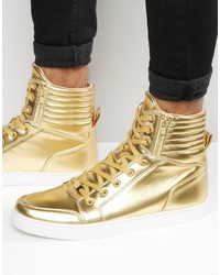 Sneakers dorate di Asos