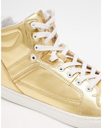 Sneakers dorate di Asos
