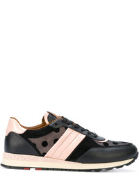 Sneakers in pelle a pois nere di Bally
