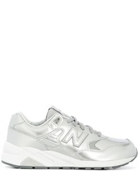 Sneakers in pelle argento di New Balance
