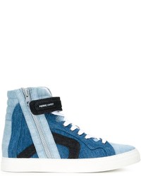 Sneakers in pelle azzurre di Pierre Hardy