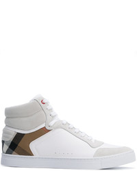 Sneakers in pelle bianche di Burberry