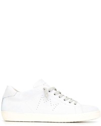 Sneakers in pelle bianche di Leather Crown