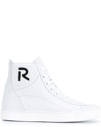 Sneakers in pelle bianche di Raf Simons