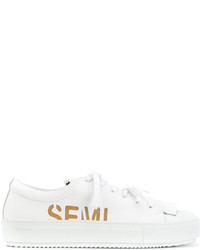 Sneakers in pelle bianche di Semi-Couture
