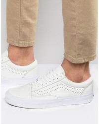 Sneakers in pelle bianche di Vans