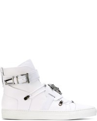 Sneakers in pelle bianche di Versace