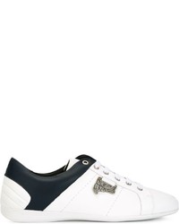 Sneakers in pelle bianche di Versace