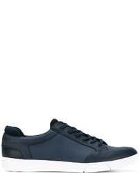 Sneakers in pelle blu scuro di Calvin Klein