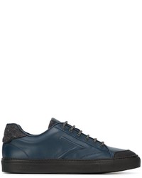 Sneakers in pelle blu scuro di Canali