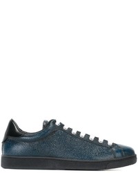 Sneakers in pelle blu scuro di DSQUARED2