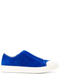 Sneakers in pelle blu di Alexander McQueen