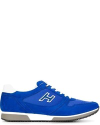 Sneakers in pelle blu di Hogan