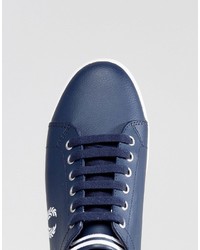 Sneakers in pelle blu di Fred Perry