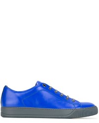 Sneakers in pelle blu di Lanvin