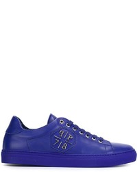 Sneakers in pelle blu di Philipp Plein