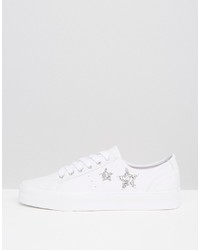 Sneakers in pelle con stelle bianche di Pull&Bear
