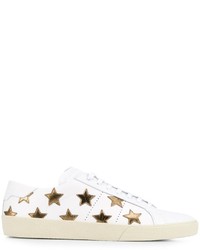 Sneakers in pelle con stelle bianche di Saint Laurent