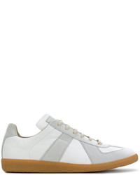 Sneakers in pelle geometriche bianche di Maison Margiela