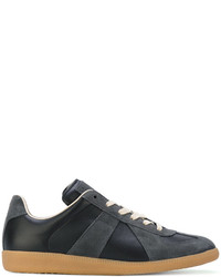 Sneakers in pelle geometriche nere di Maison Margiela
