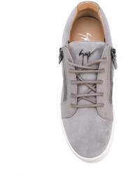 Sneakers in pelle grigie di Giuseppe Zanotti Design