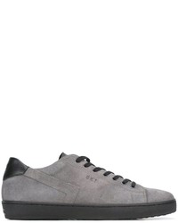 Sneakers in pelle grigie di Leather Crown