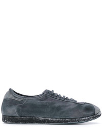 Sneakers in pelle grigio scuro di Guidi
