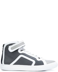 Sneakers in pelle grigio scuro di Pierre Hardy