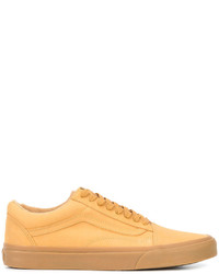 Sneakers in pelle marrone chiaro di Vans