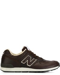 Sneakers in pelle marrone scuro di New Balance