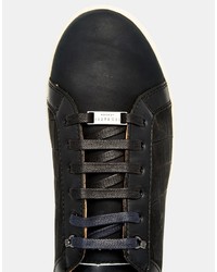 Sneakers in pelle nere di Ted Baker