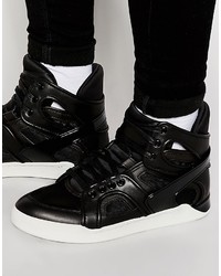 Sneakers in pelle nere di Diesel