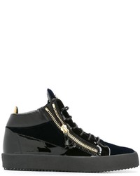 Sneakers in pelle nere di Giuseppe Zanotti Design