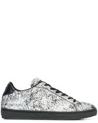 Sneakers in pelle nere di Leather Crown