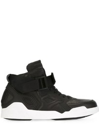 Sneakers in pelle nere di Marcelo Burlon County of Milan
