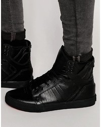Sneakers in pelle nere di Supra