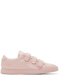 Sneakers in pelle rosa