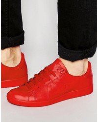 Sneakers in pelle rosse di Armani Jeans