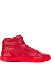 Sneakers in pelle rosse di Dolce & Gabbana