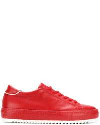 Sneakers in pelle rosse di Philippe Model