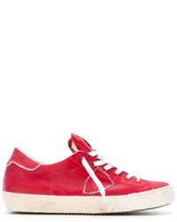 Sneakers in pelle rosse di Philippe Model