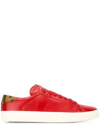 Sneakers in pelle rosse di Saint Laurent