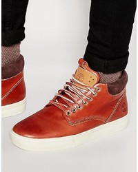 Sneakers in pelle rosse di Timberland