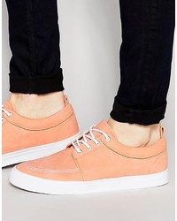 Sneakers in pelle scamosciata arancioni di Asos