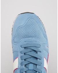 Sneakers in pelle scamosciata azzurre di Diadora
