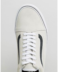 Sneakers in pelle scamosciata bianche di Vans