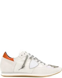 Sneakers in pelle scamosciata bianche di Philippe Model